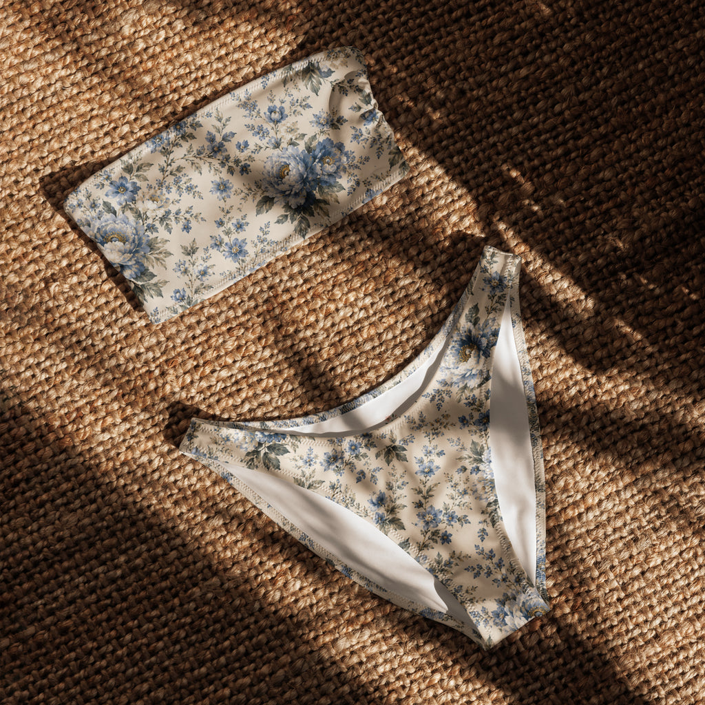 Trendy Bikini's & Bikini Sets | Zaaveena Blue flower